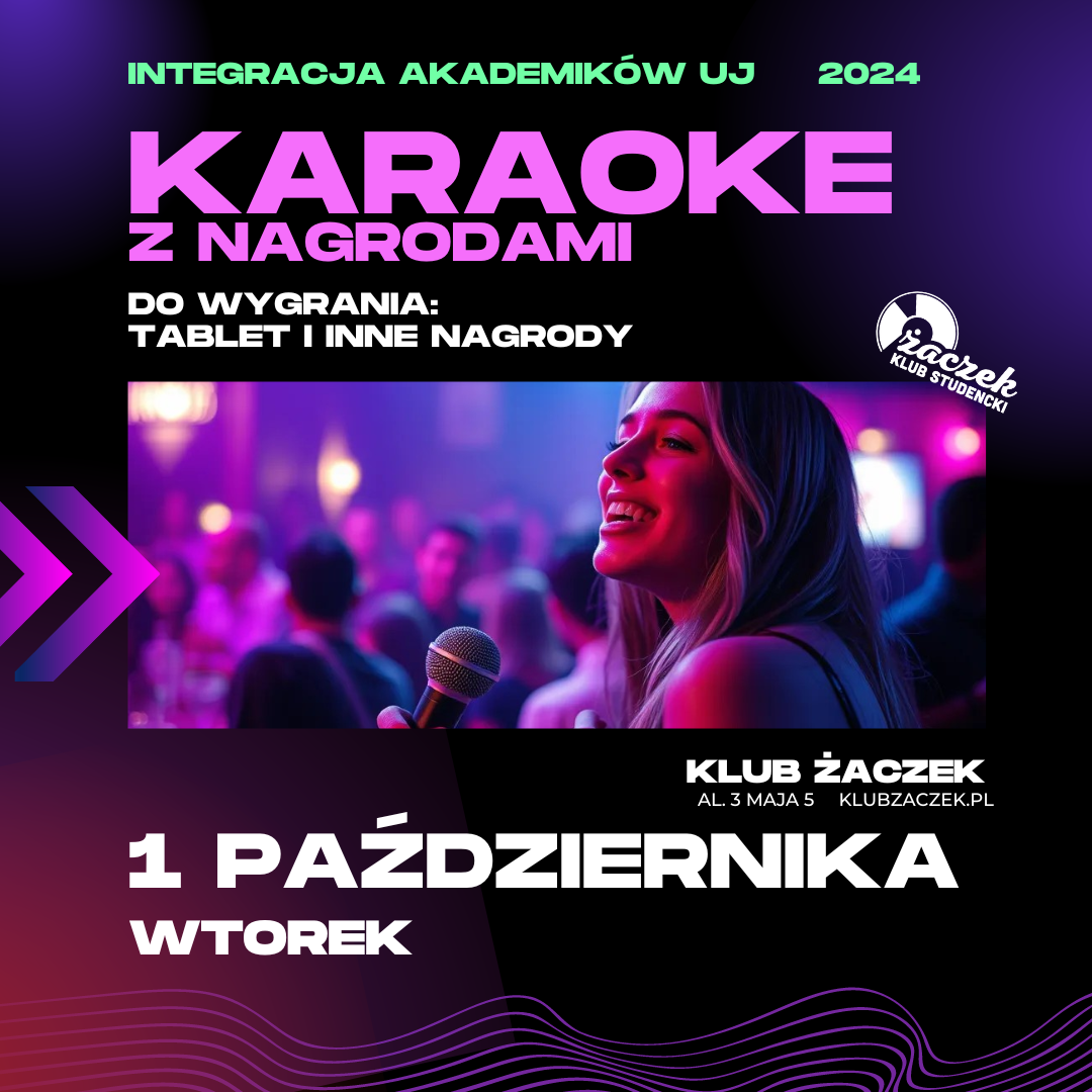 KARAOKE Z NAGRODAMI Integracja Akademików UJ