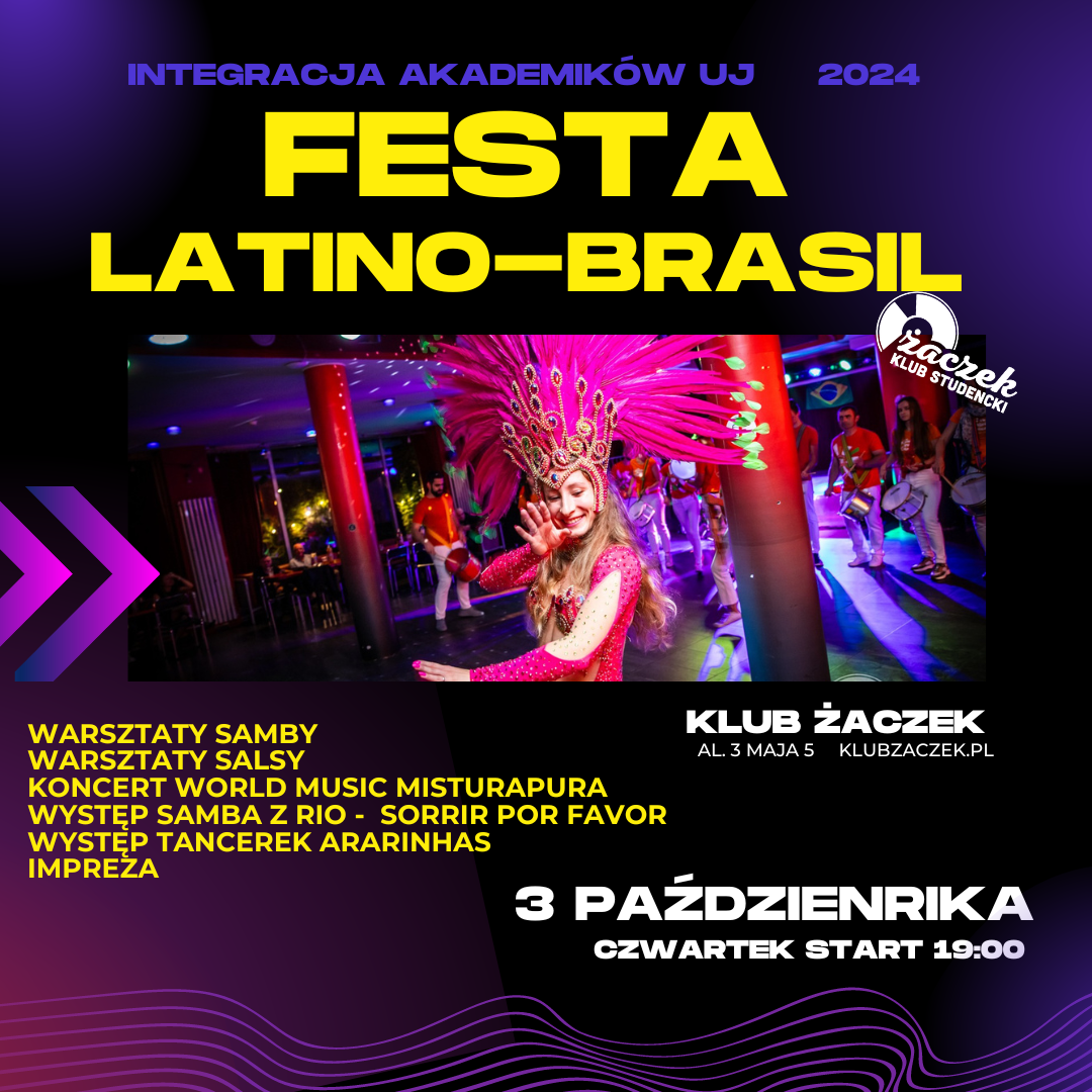 FESTA LATINO BRASIL warsztaty taneczne i koncert