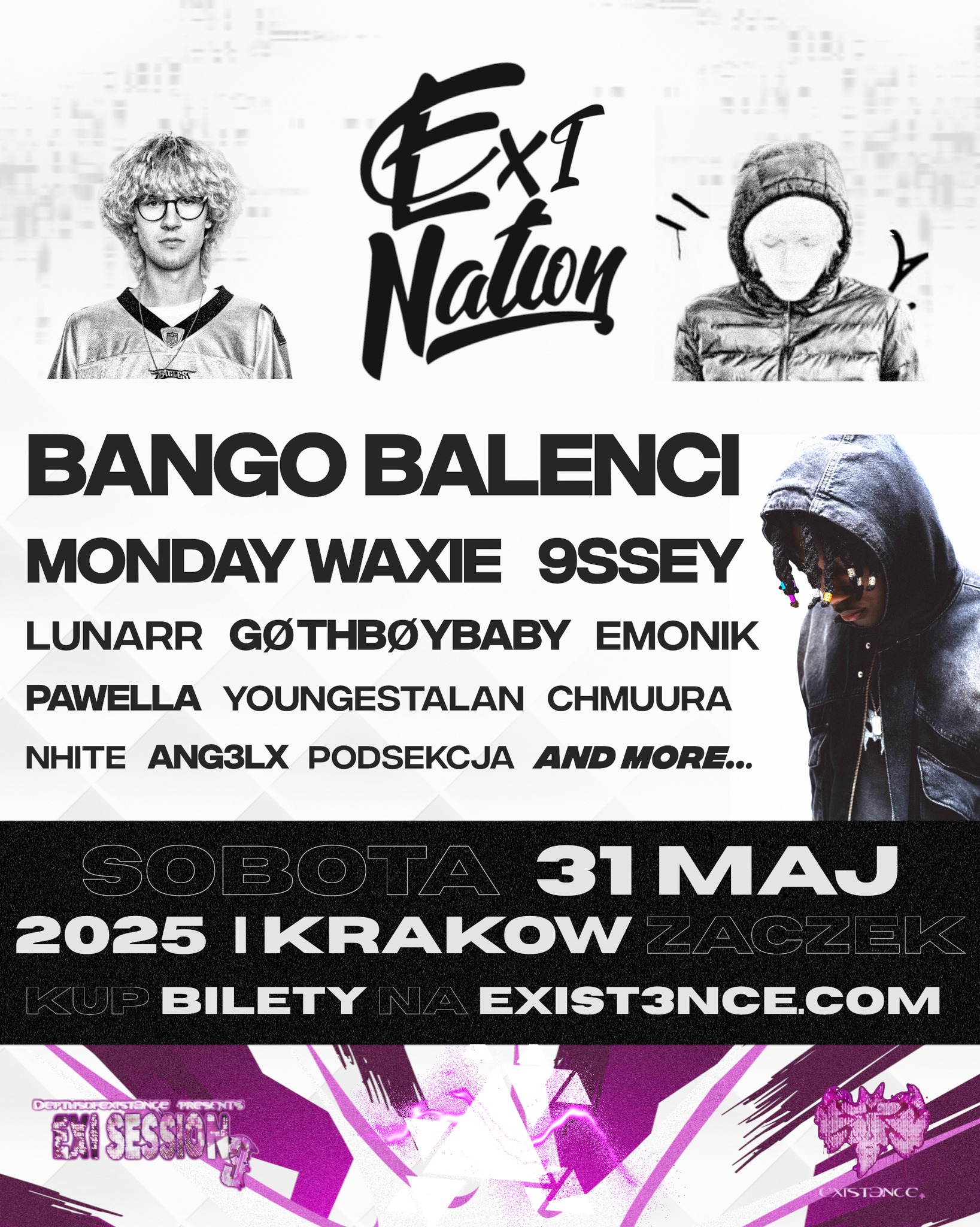 EXI NATION I Bango Balenci + Monday Waxie +9ssey